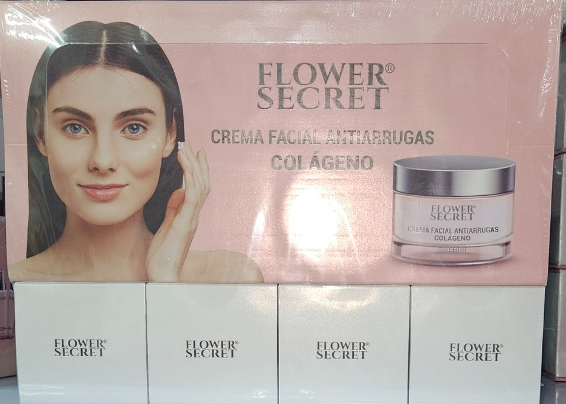 Flower Secret - Crema Facial Antiarrugas Hidratante