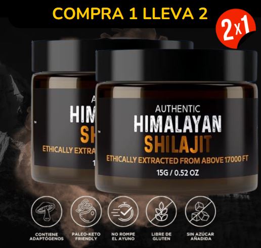 🏔️SHILAJIT DEL HIMALAYA 2X1🌿✨+ ENVÍOS GRATIS 🚚